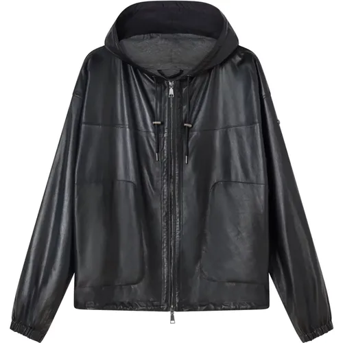 Jackets > Leather Jackets - - add - Modalova