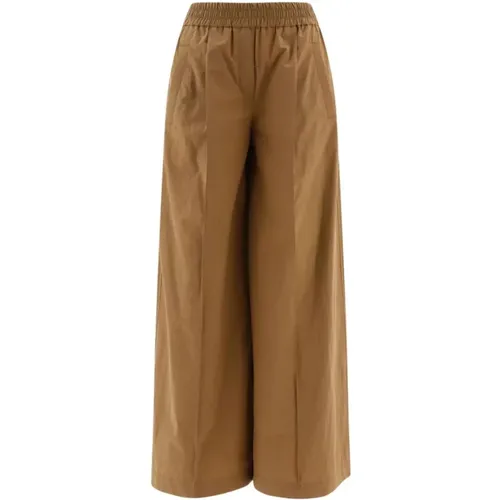 Trousers > Wide Trousers - - BRUNELLO CUCINELLI - Modalova