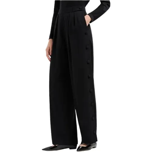 Trousers > Wide Trousers - - Emporio Armani - Modalova