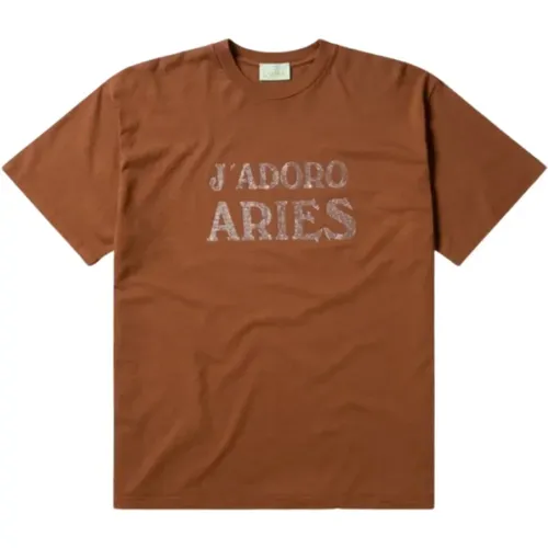 Aries - Tops > T-Shirts - Brown - Aries - Modalova