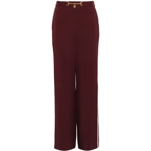 Trousers > Wide Trousers - - Elisabetta Franchi - Modalova