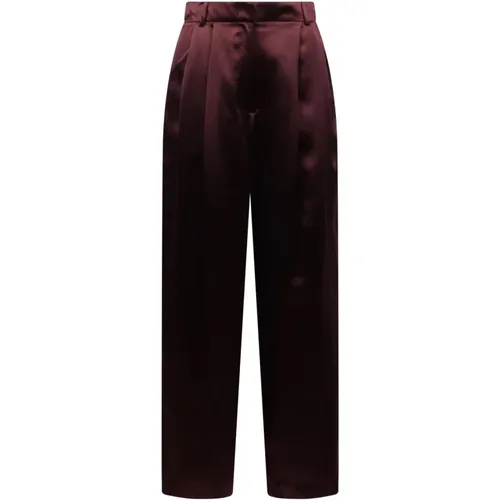 Trousers > Straight Trousers - - Loulou Studio - Modalova