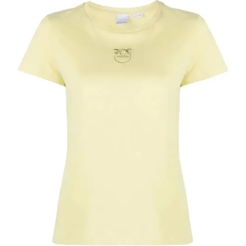 Pinko - Tops > T-Shirts - Yellow - pinko - Modalova