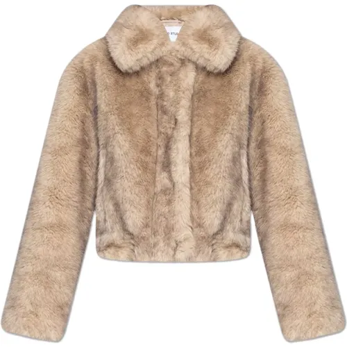 Jackets > Faux Fur & Shearling Jackets - - Stand Studio - Modalova