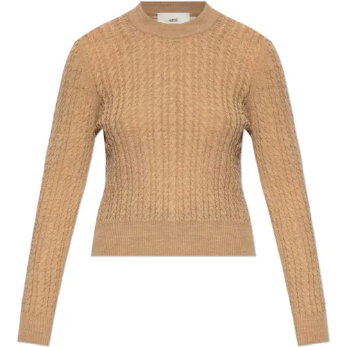 Knitwear > Round-neck Knitwear - - Ami Paris - Modalova