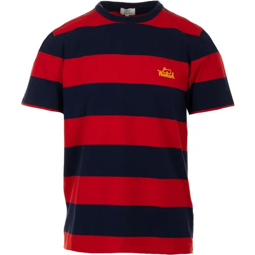 Woolrich - Tops > T-Shirts - Red - Woolrich - Modalova