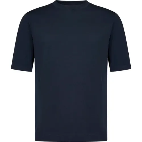 Malo - Tops > T-Shirts - Blue - Malo - Modalova