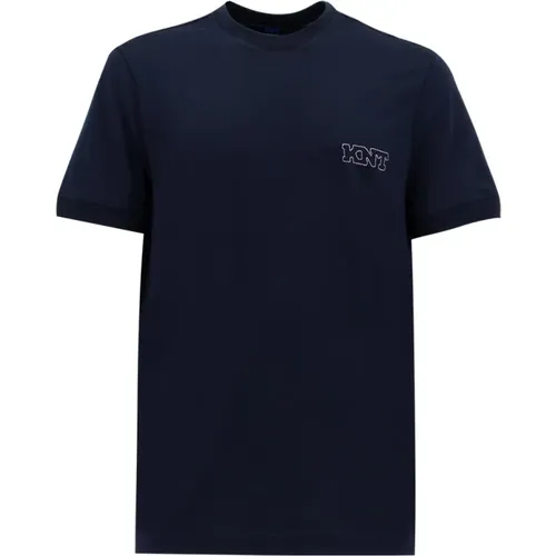 Kiton - Tops > T-Shirts - Blue - Kiton - Modalova