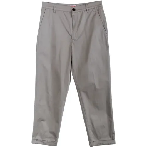 Kenzo - Trousers > Chinos - Gray - Kenzo - Modalova