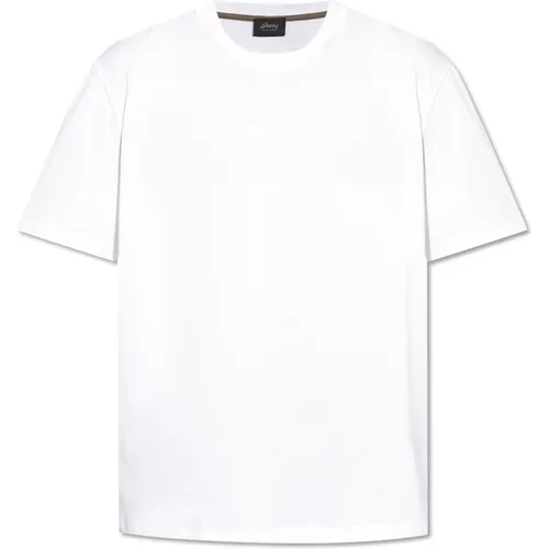 Brioni - Tops > T-Shirts - White - Brioni - Modalova