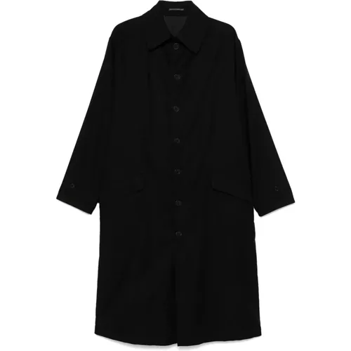 Coats > Single-Breasted Coats - - Yohji Yamamoto - Modalova