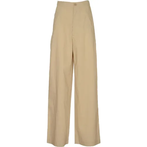 Trousers > Wide Trousers - - Roberto Collina - Modalova