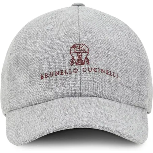 Accessories > Hats > Caps - - BRUNELLO CUCINELLI - Modalova