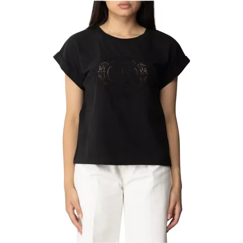 Twinset - Tops > T-Shirts - Black - Twinset - Modalova