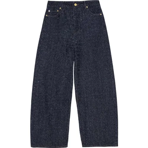 Ganni - Jeans > Wide Jeans - Blue - Ganni - Modalova