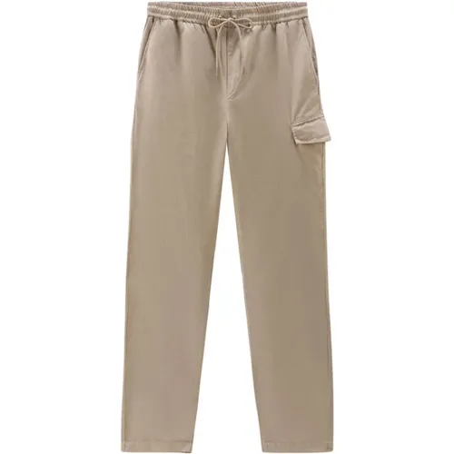 Trousers > Straight Trousers - - Woolrich - Modalova