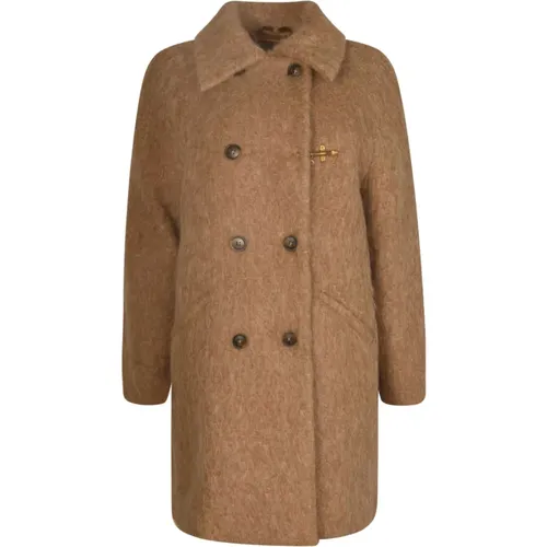 Coats > Double-Breasted Coats - - Fay - Modalova