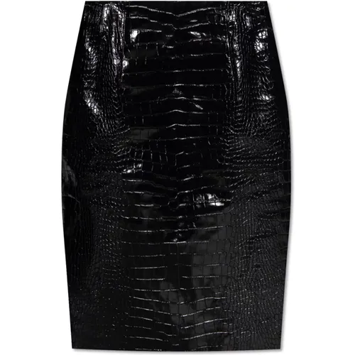 Skirts > Leather Skirts - - Versace - Modalova