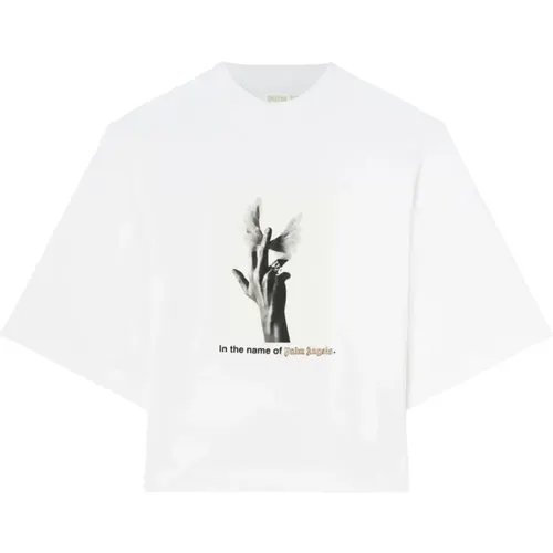 Tops > T-Shirts - - Palm Angels - Modalova