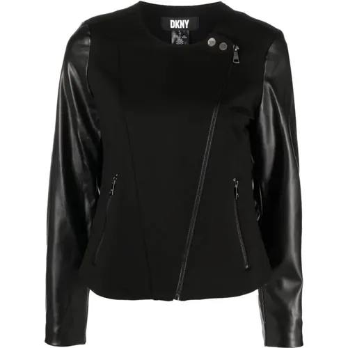 Jackets > Leather Jackets - - DKNY - Modalova
