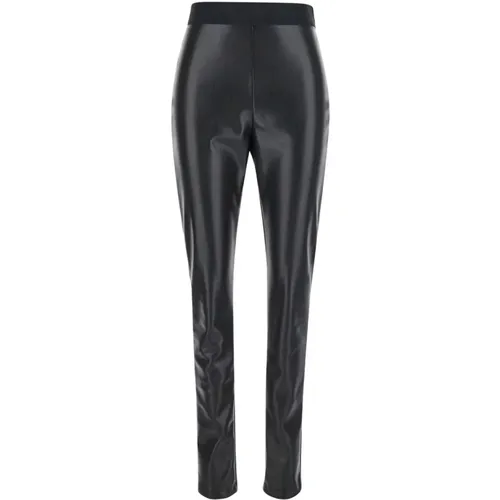 Trousers > Leather Trousers - - Msgm - Modalova