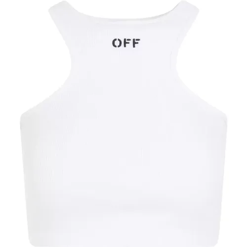 Off - Tops > Sleeveless Tops - - Off White - Modalova