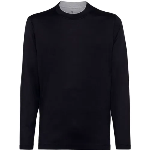 Tops > Long Sleeve Tops - - BRUNELLO CUCINELLI - Modalova