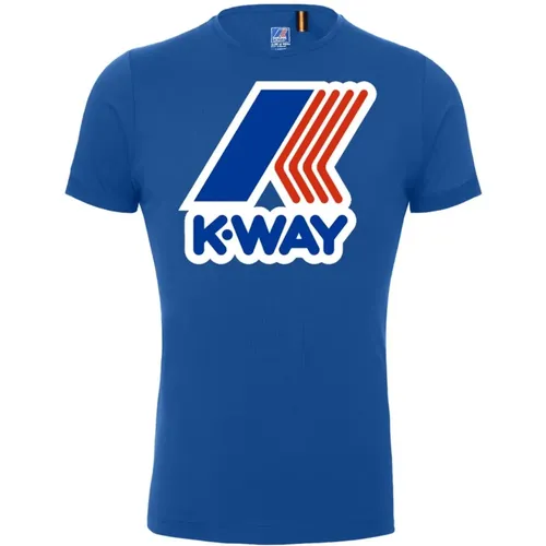 K-Way - Tops > T-Shirts - Blue - K-way - Modalova