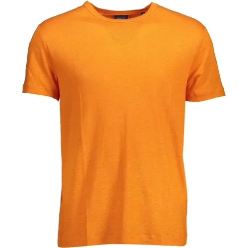 Gant - Tops > T-Shirts - Orange - Gant - Modalova