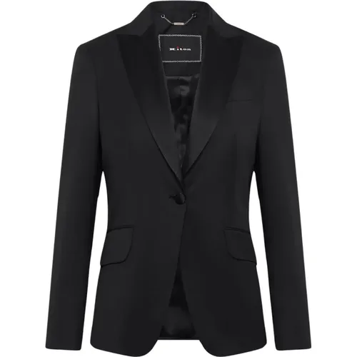 Kiton - Jackets > Blazers - Black - Kiton - Modalova