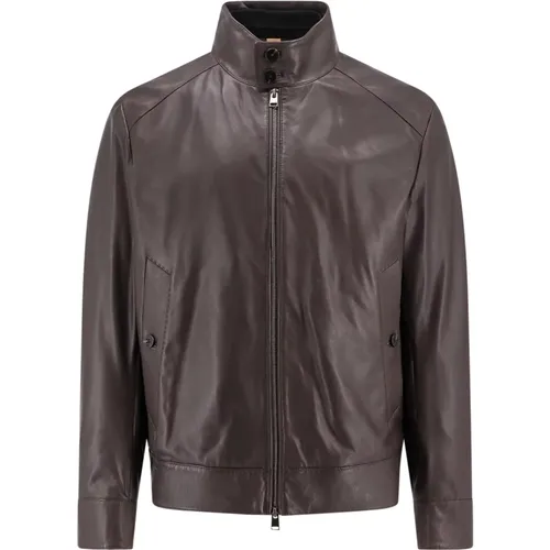 Jackets > Leather Jackets - - Hugo Boss - Modalova
