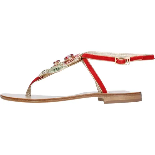 Shoes > Sandals > Flat Sandals - - Emanuela Caruso - Modalova