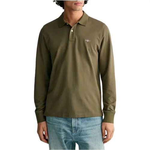 Gant - Tops > Polo Shirts - Green - Gant - Modalova