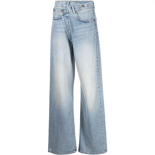 R13 - Jeans > Wide Jeans - Blue - R13 - Modalova