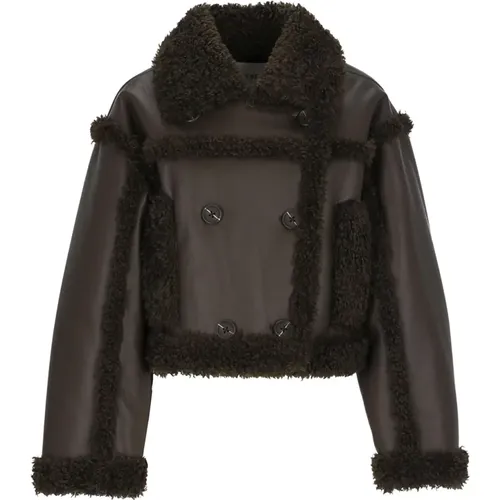 Jackets > Faux Fur & Shearling Jackets - - Stand Studio - Modalova