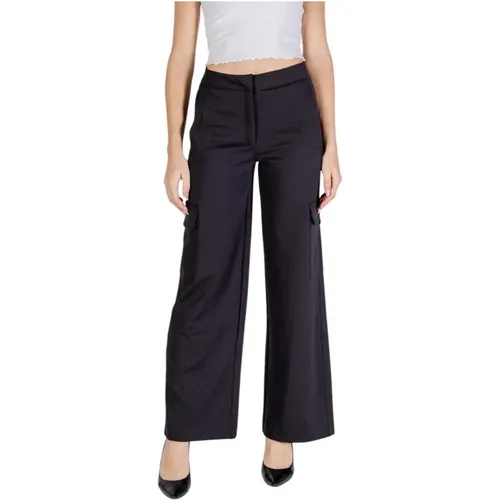 Trousers > Wide Trousers - - Ichi - Modalova