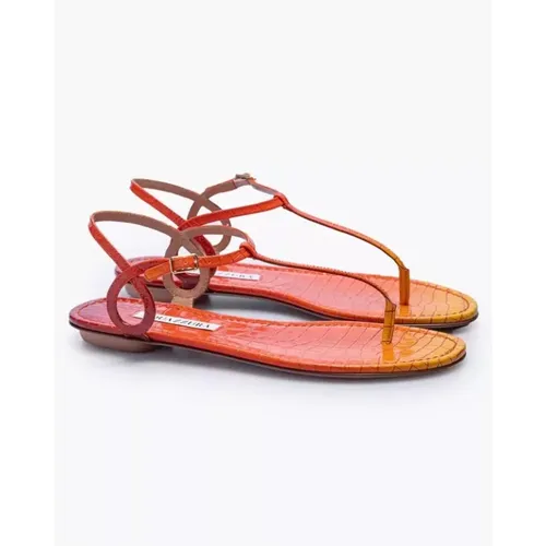 Shoes > Sandals > Flat Sandals - - Aquazzura - Modalova