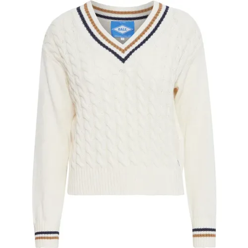 Knitwear > V-neck Knitwear - - Ball - Modalova