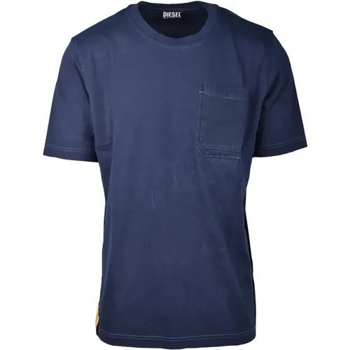 Diesel - Tops > T-Shirts - Blue - Diesel - Modalova