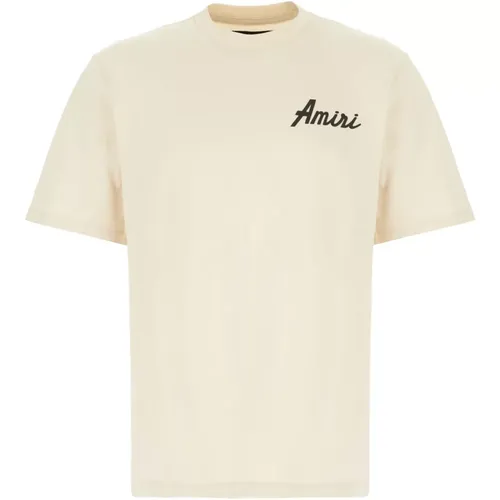 Amiri - Tops > T-Shirts - Beige - Amiri - Modalova