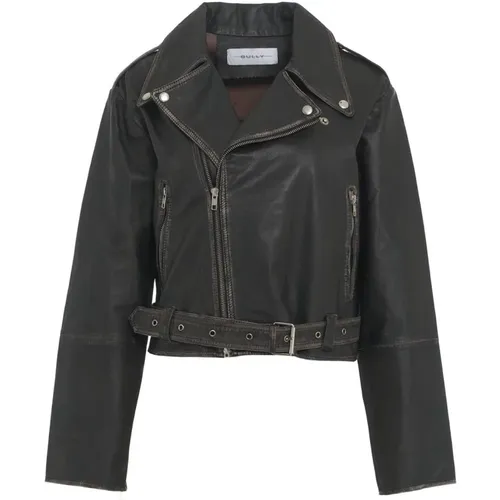 Jackets > Leather Jackets - - Bully - Modalova