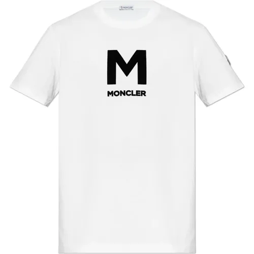 Moncler - Tops > T-Shirts - White - Moncler - Modalova