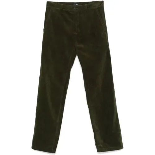 Trousers > Straight Trousers - - A.p.c. - Modalova