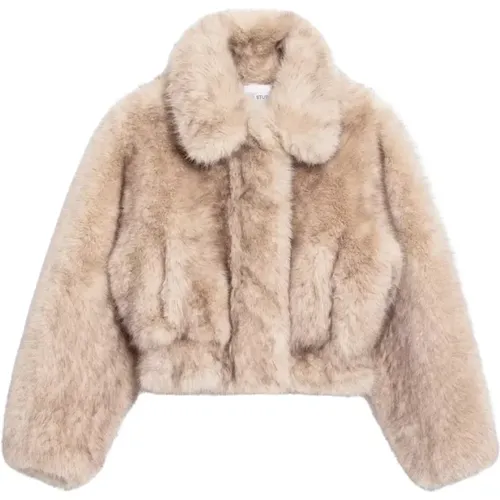 Jackets > Faux Fur & Shearling Jackets - - Stand Studio - Modalova