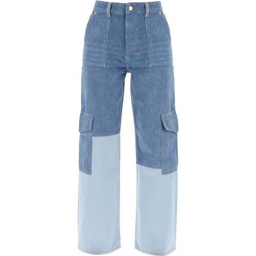 Ganni - Jeans > Wide Jeans - Blue - Ganni - Modalova