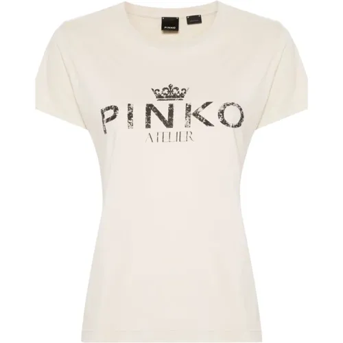 Pinko - Tops > T-Shirts - Beige - pinko - Modalova