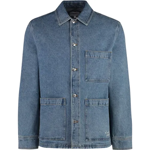 Jackets > Denim Jackets - - Maison Kitsuné - Modalova