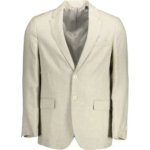 Gant - Jackets > Blazers - Beige - Gant - Modalova