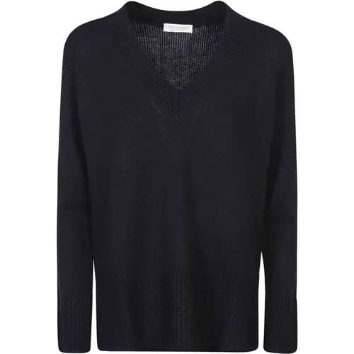 Knitwear > V-neck Knitwear - - Le Tricot Perugia - Modalova