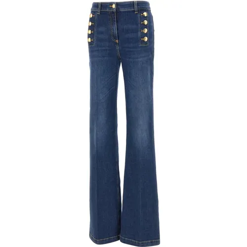 Jeans > Flared Jeans - - Elisabetta Franchi - Modalova